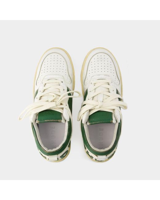 Rhude Green Rhecess Low-Top Sneakers for men