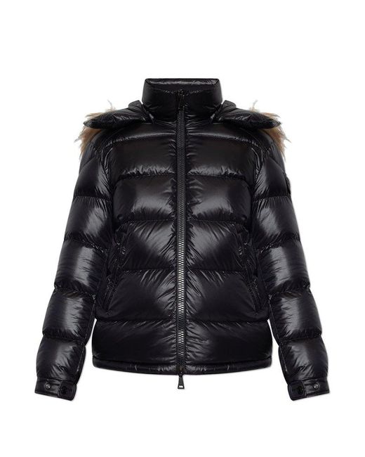 Moncler 'mairefur' Down Jacket in Black | Lyst Canada