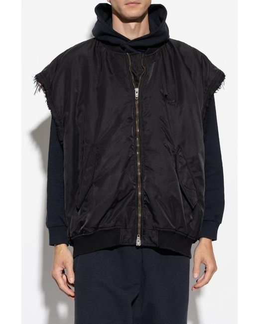 Balenciaga Black Sleeveless Bomber for men