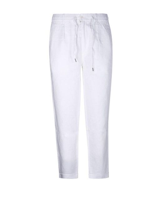 Polo Ralph Lauren White Tapered-leg Drawstring Trousers for men