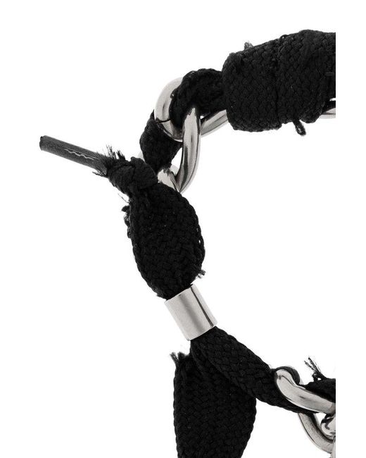 Balenciaga Black Adjustable Bracelet for men