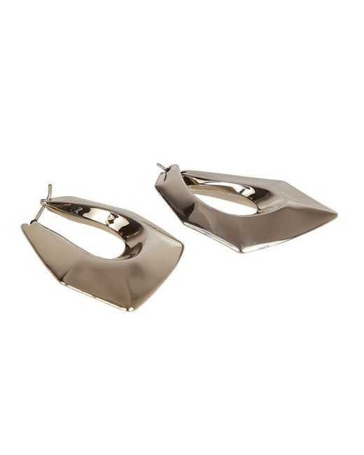 Alexander McQueen Metallic Modernist Earrings