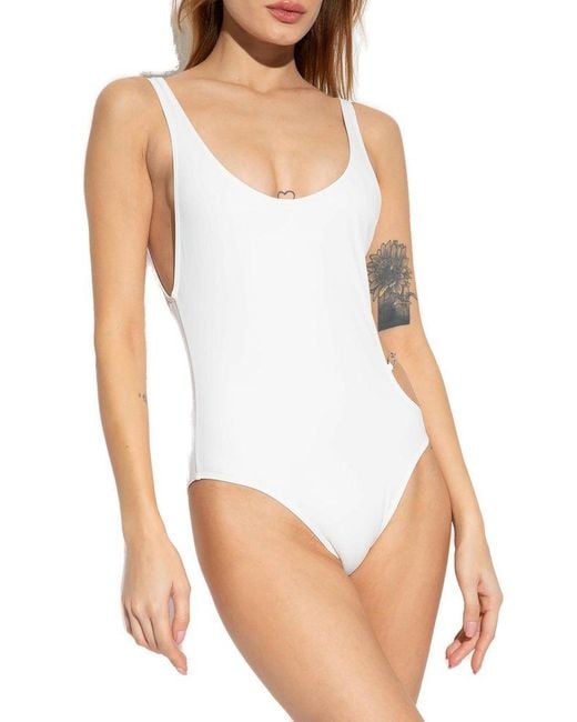 DIESEL White ‘Bfsw-Pamela’ One-Piece Swimsuit