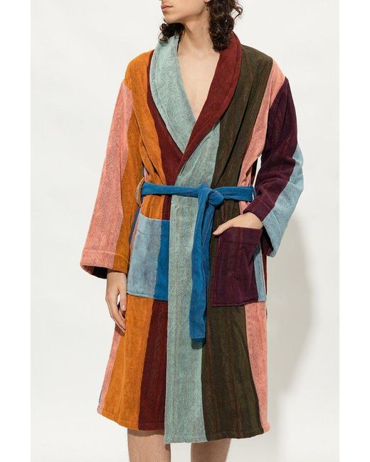 PS by Paul Smith Multicolor Paul Smith Cotton Bathrobe Robe for men