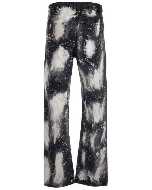 DARKPARK Gray Paint Splatter Christopher Jeans for men