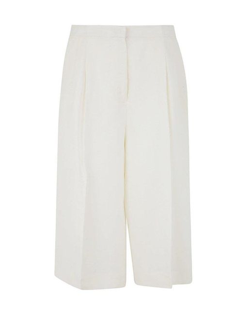 Twinset White Twill Trouser-skirt