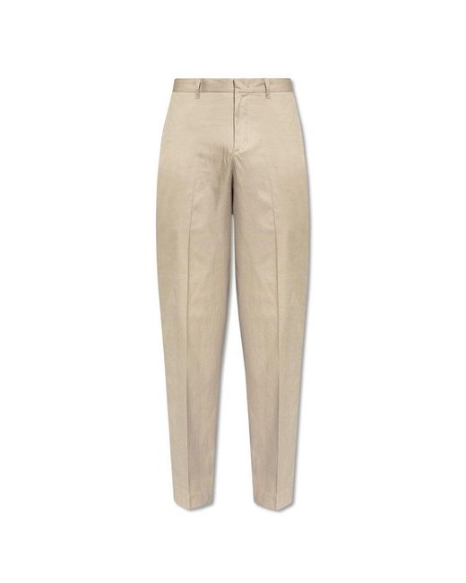 Emporio Armani Natural Cotton Trousers, for men