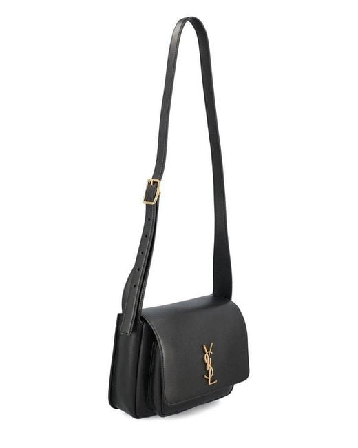 Saint Laurent Black Niki Logo Plaque Satchel Bag