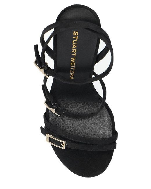 Stuart Weitzman White Georgie Sandals