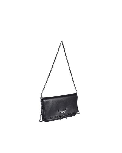 Zadig & Voltaire Rock Swing Your Wings Zipped Clutch Bag in Black Lyst