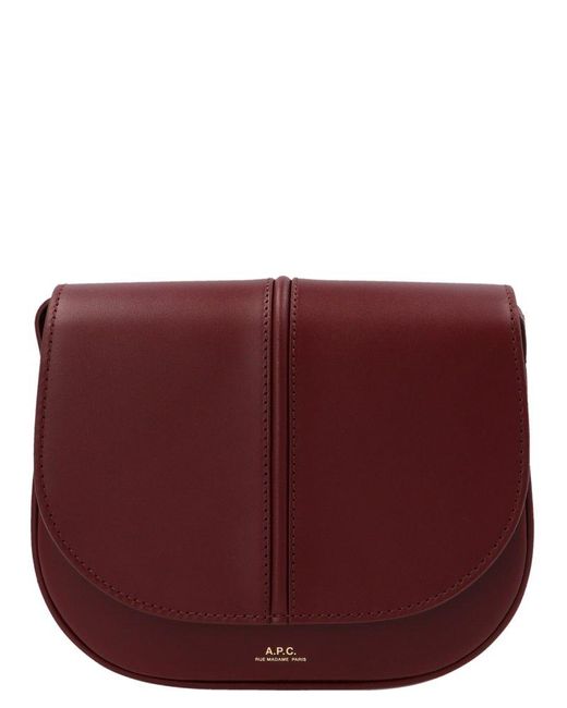 A.P.C. Leather Betty Shoulder Bag in Red | Lyst