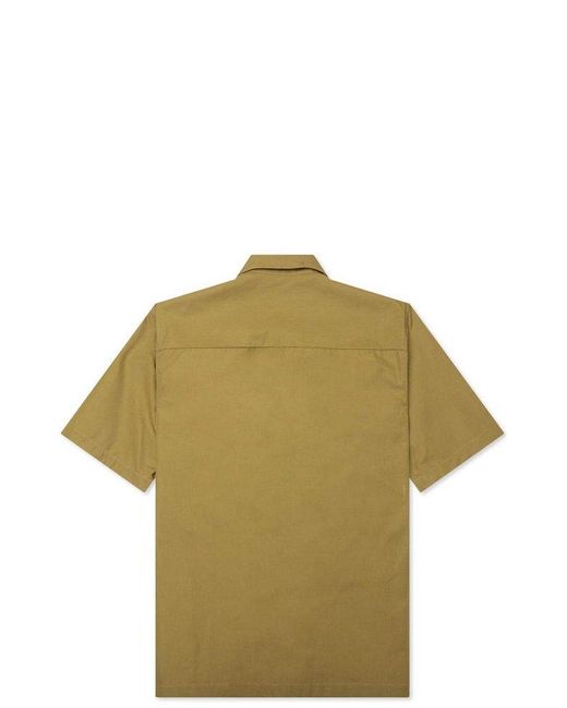 Jil Sander Green Short-Sleeved Shirt for men