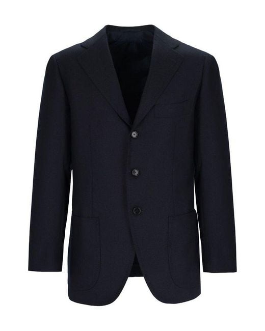 Cesare Attolini Blue Blazer Jacket for men