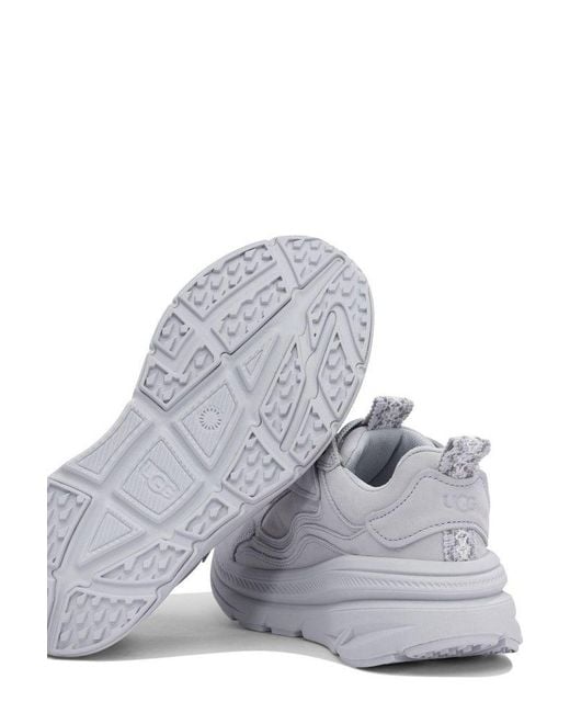 Ugg White Ca1 Lace-Up Sneakers