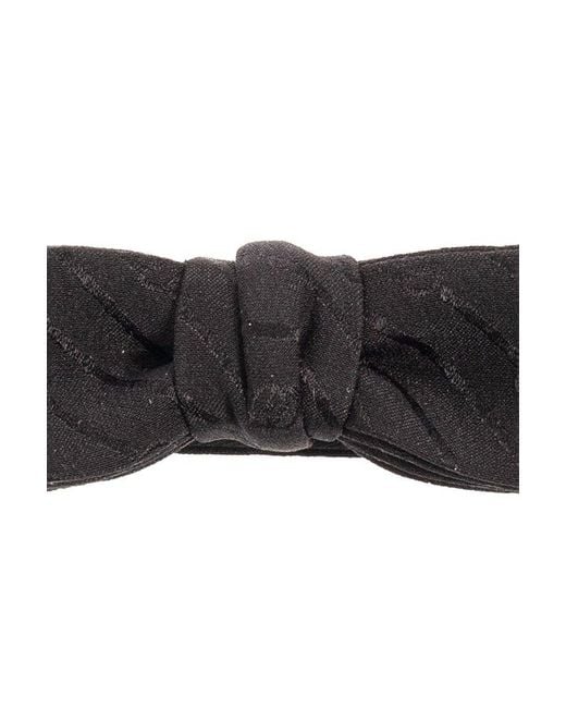 Gucci Logo Detailed Bow Tie in Black for Men | Lyst