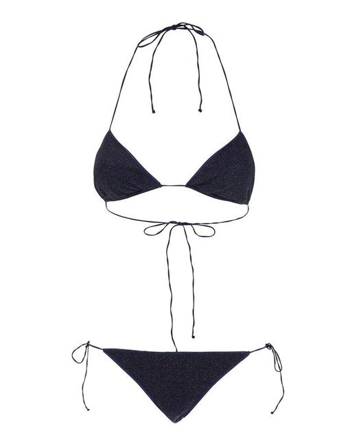 Oseree White Lumière Triangle Bikini Set