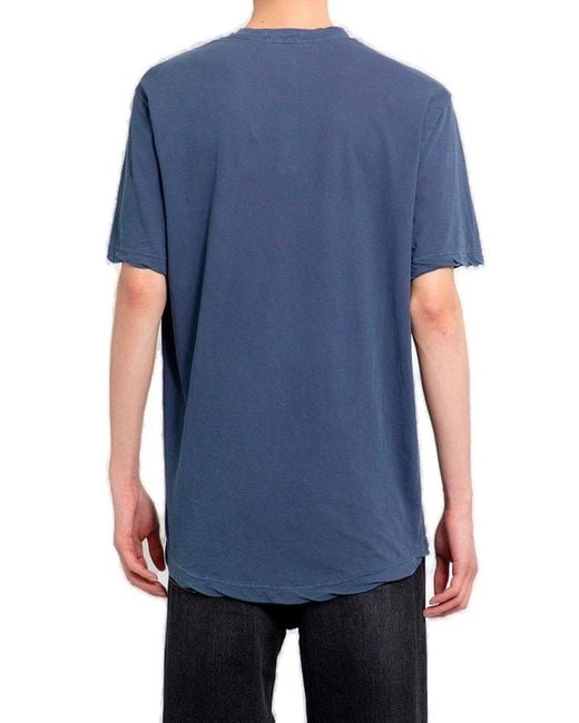 James Perse Blue Clear Jersey V-neck T-shirt for men