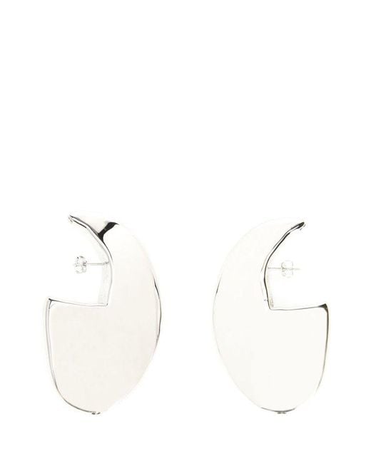 Dries Van Noten Natural Drop Stud Earrings