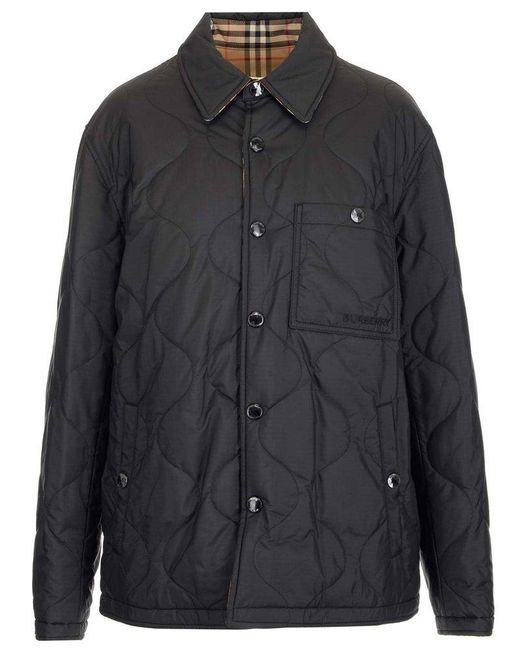 Burberry Synthetic Reversible Vintage Check Thermoregulated Overshirt ...