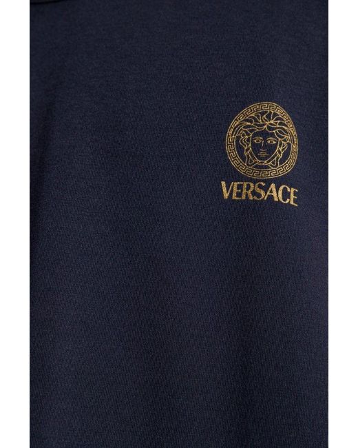 Versace Blue 'underwear' Collection Top, for men