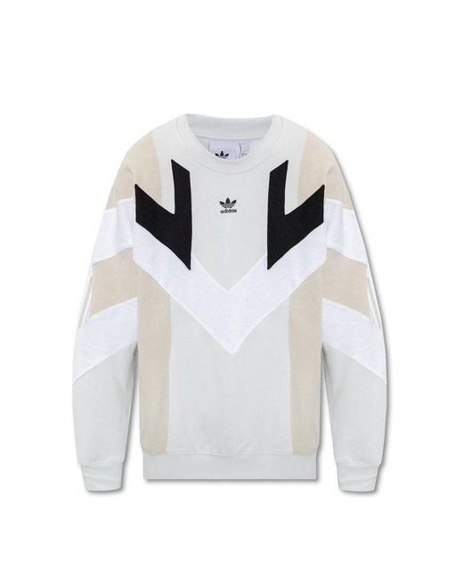 Adidas originals chevron sweatshirt pink cheap