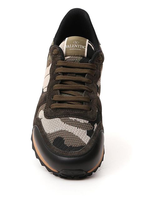 mens valentino mesh trainers