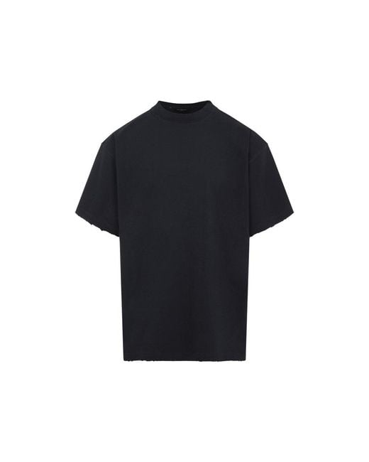 Balenciaga Black Oversized T-Shirt for men