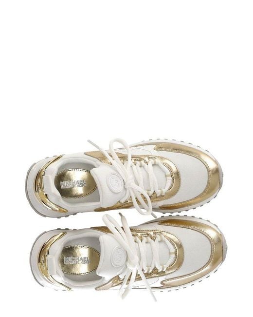 Michael Kors White Theo Lace-up Sneakers