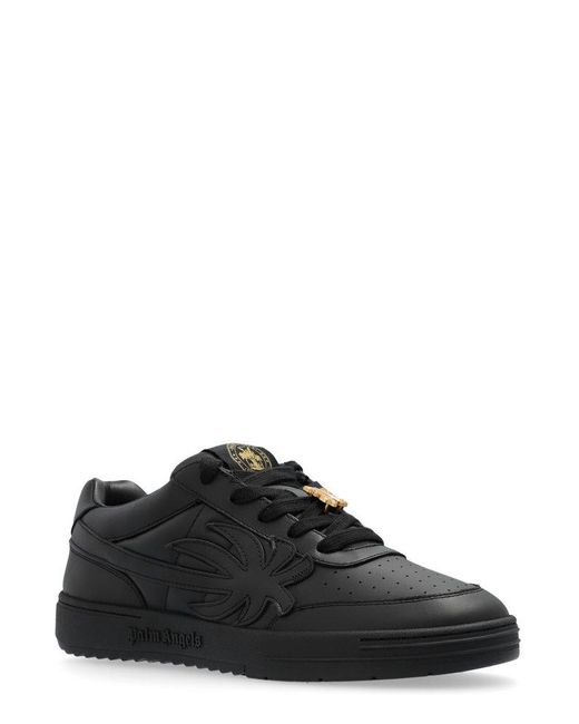 Palm Angels Black Palm Beach University Low-top Sneakers for men
