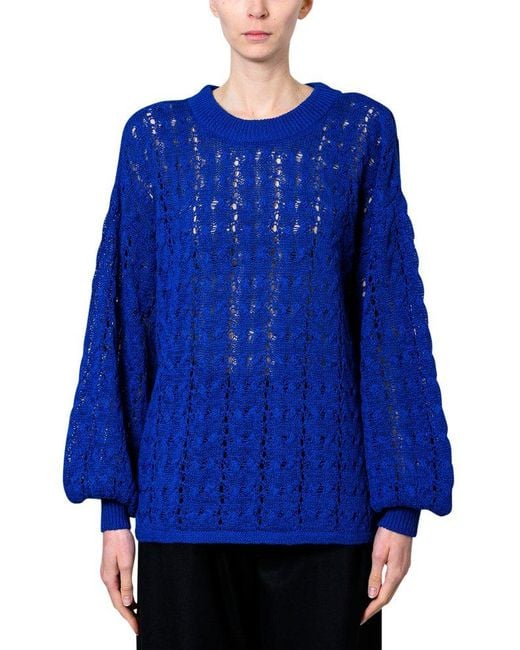 THE GARMENT Blue Donna Drop Shoulder Jumper