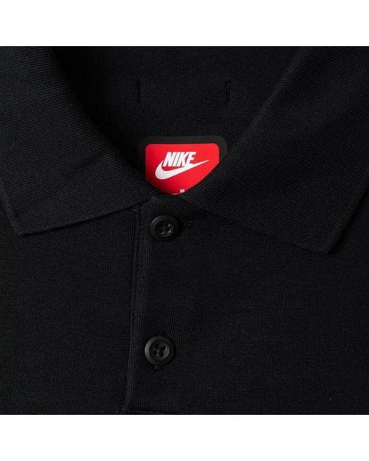 Nike Black Tech Fleece Re-imagined Polo Shirt for men