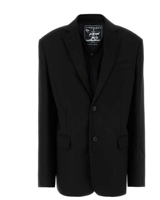 Y. Project Black Oversized Lapel Blazer