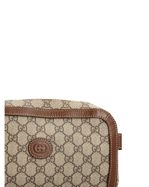 Gucci Interlocking G Logo-Plaque Laptop Bag