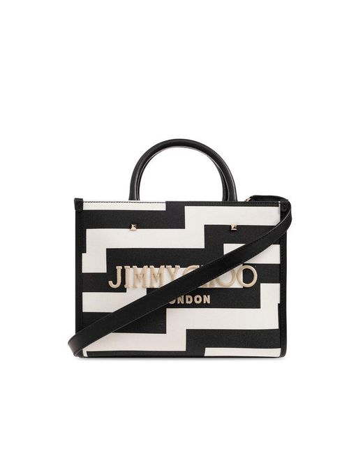 Jimmy Choo Black 'avenue Small' Shopper Bag,