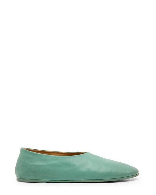 Marsèll Green Coltellaccio Pointed-toe Loafers for men