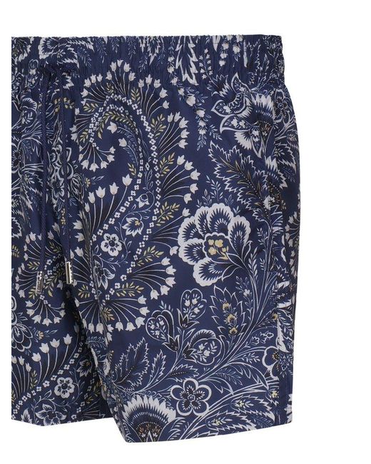 Etro Blue Costume With Paisley Design for men