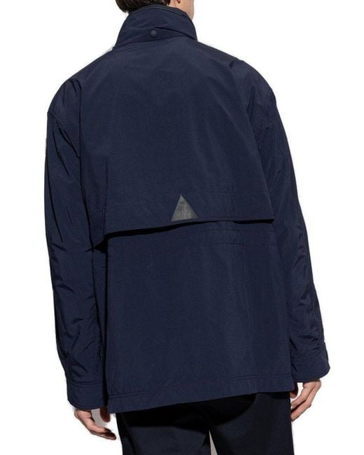 Moncler Blue Pocket Detailed Jacket for men