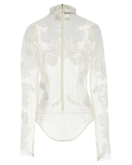 Stella McCartney White Embroidery Bodysuit