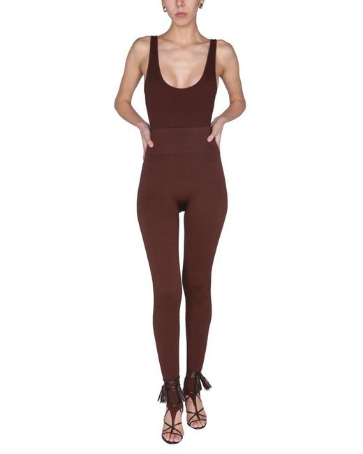ANDREADAMO Purple High Waist Leggings