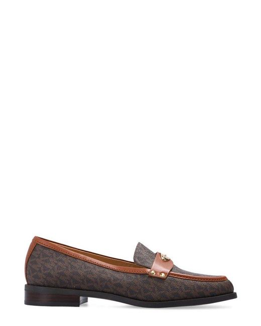 michael kors brown loafers