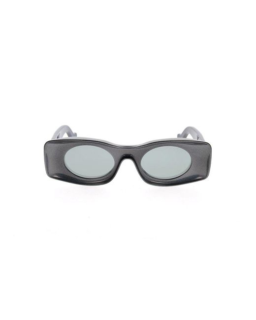 Loewe Black Rectangular Frame Sunglasses