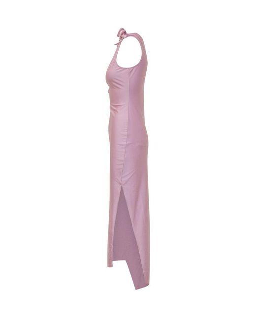 Coperni Purple Flower Gown