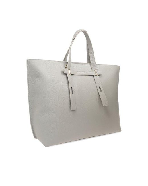 Furla Gray 'giove Large' Shopper Bag,