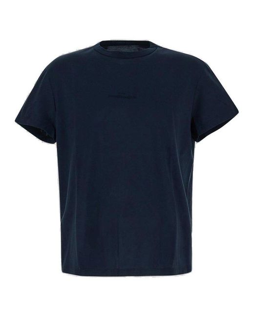 Maison Margiela Blue Cotton T-shirt for men