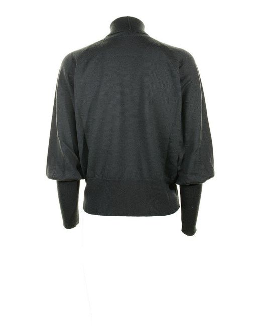 Fabiana Filippi Black Turtleneck Knitted Jumper
