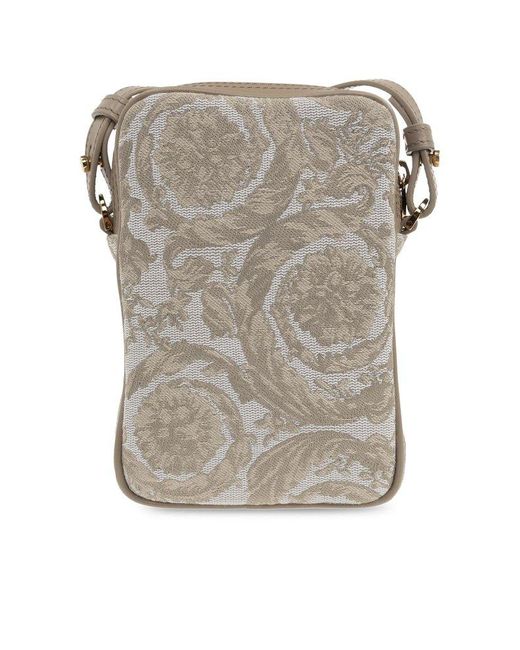Versace Gray 'athena' Shoulder Bag, for men