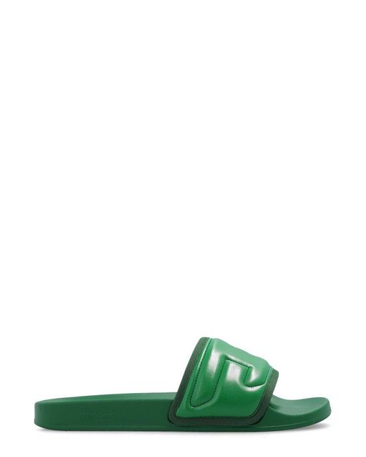 DIESEL Green Sa-mayemi Puf Xd Slip-on Sandals