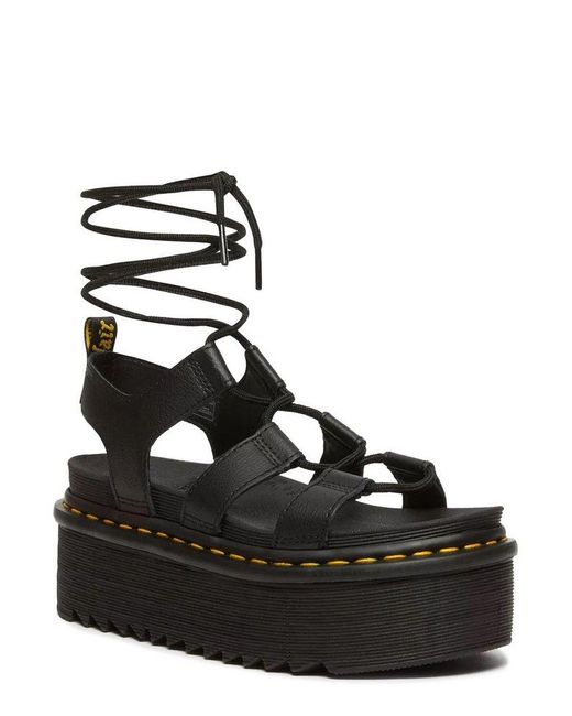 Dr. Martens Black Nartilla Xl Athena Platform Sandals