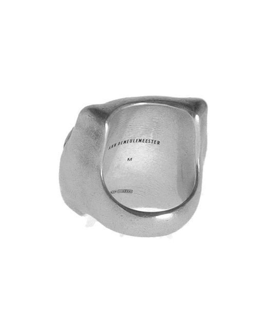 Ann Demeulemeester Gray Animal Motif Ring