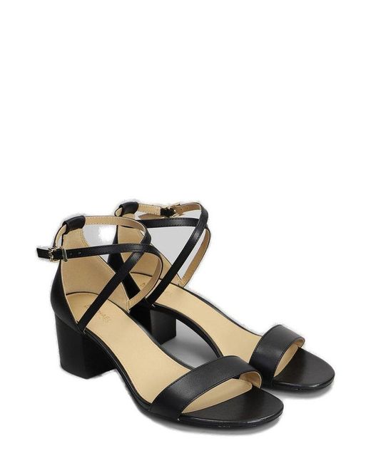 MICHAEL Michael Kors Black Serena Flex Ankle Strap Sandals